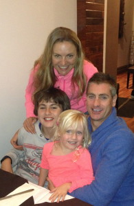 John, Billy, Amelia & I at dinner together