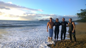 A taper swim before the race - look out for crocodiles!